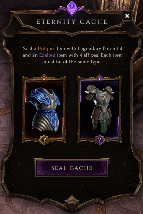 Eternity Cache Seal Divine