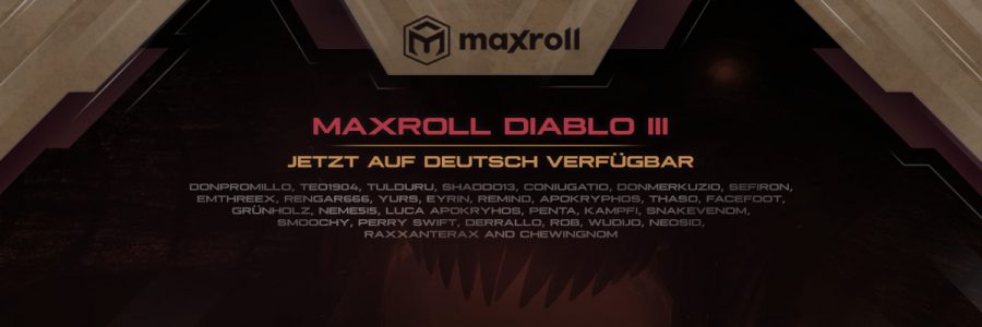 Maxroll Diablo 3 - Deutsche BETA