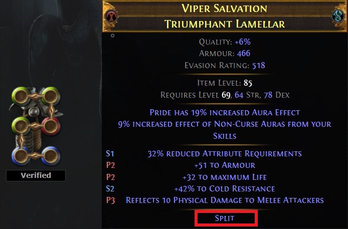 Split Item Beastcrafting 1