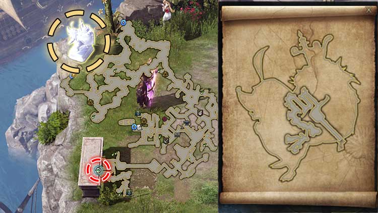 A Strange Map Lost Ark Treasure Map Location and Solution